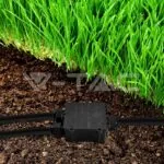 V-TAC VT-5980 Влагозащитена Кутия Черна 3х8-12мм IP68