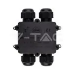 V-TAC VT-5982 Влагозащитена Кутия Черна 4х8-12мм IP68