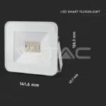 V-TAC VT-5984 20W LED Прожектор Bluetooth Бяло Тяло RGB + W