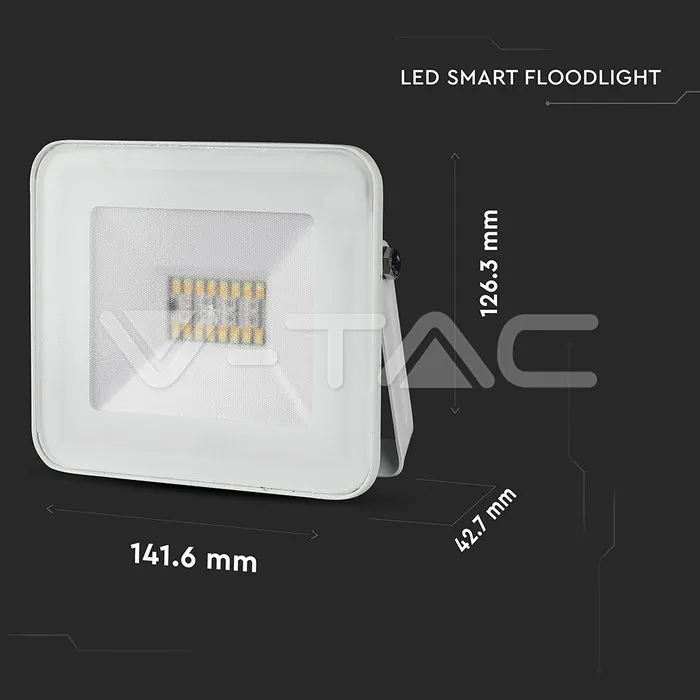 V-TAC VT-5984 20W LED Прожектор Bluetooth Бяло Тяло RGB + W