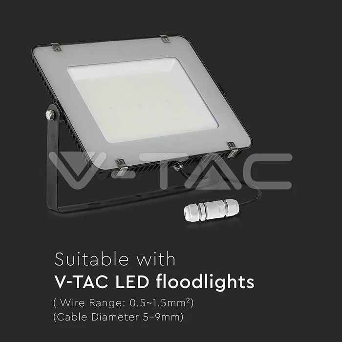 V-TAC VT-5986 Влагозащитен конектор Бял 5-9мм IP68