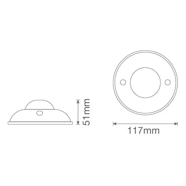 Vito 6110010 MS01 BLACK MOTION SENSOR IP20 1200W 220V