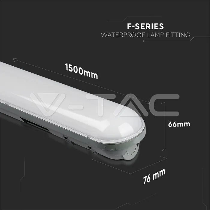 V-TAC VT-6184 LED Водозащитено тяло PC/PC 1500мм 48W Неутрално Бяла Светлина