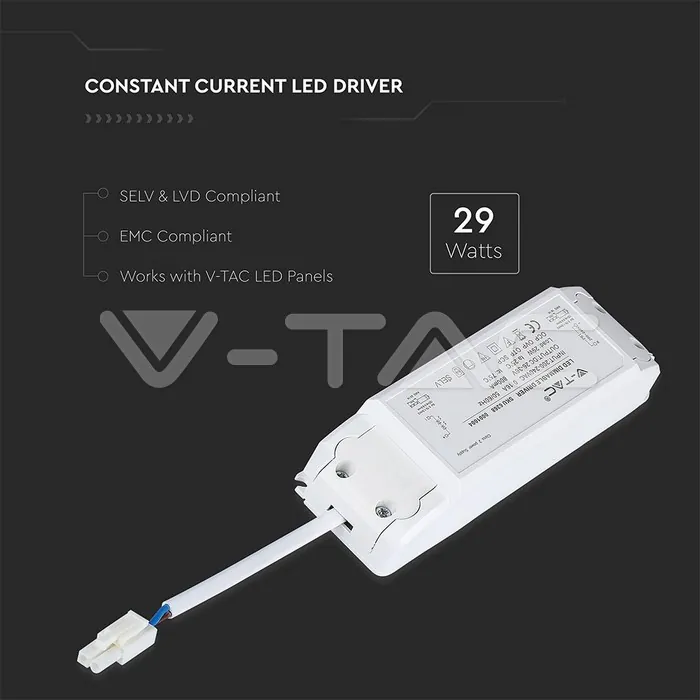 V-TAC VT-6268 29W Димируем Драйвер 5 г. Гаранция A++