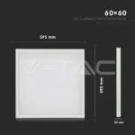 V-TAC VT-638011 36W LED Панел Външен Монтаж 600x600 4000k 6бр./СЕТ