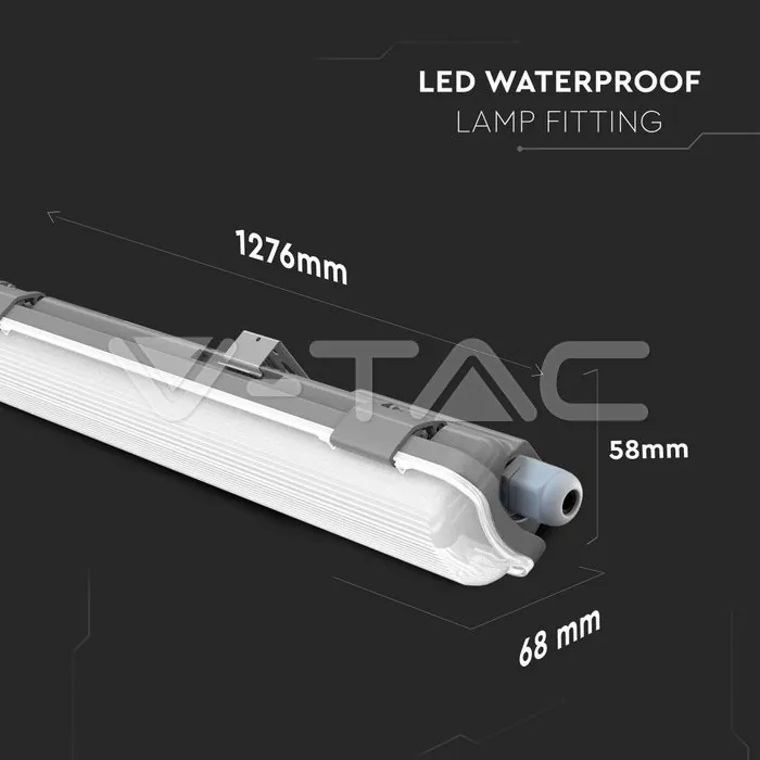 V-TAC VT-6463 LED Водозащитено тяло 60cm 10W 4000K