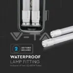 V-TAC VT-6465 LED Водозащитено тяло 60cm 2 x 10W 4000K