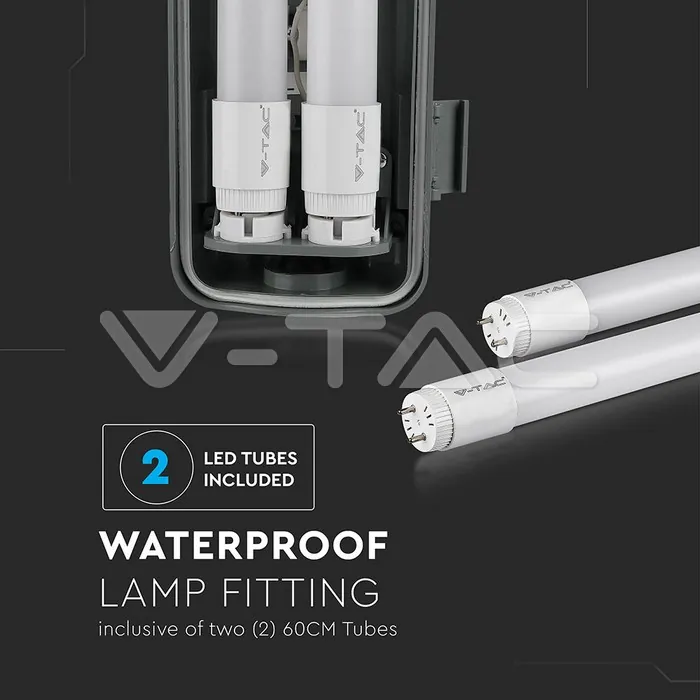 V-TAC VT-6465 LED Водозащитено тяло 60cm 2 x 10W 4000K