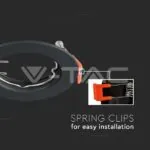 V-TAC VT-6641 GU10 Корпус Кръг Черен