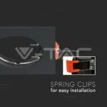 V-TAC VT-6643 GU10 Корпус Квадрат Черен