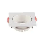 V-TAC VT-6650 GU10 Корпус Квадрат Бяла Рамка с Бял Рефлектор