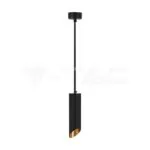 V-TAC VT-6685 1xGU10 Корпус Пендел Черен D:55x300мм