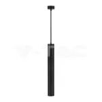 V-TAC VT-6687 1xGU10 Корпус Пендел Черен D:60x500мм