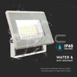 V-TAC VT-6740 20W LED Прожектор Бяло Тяло 3000K