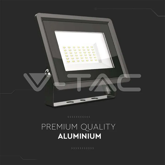 V-TAC VT-6744 30W LED Прожектор SMD F-Series Черно Тяло 4000K