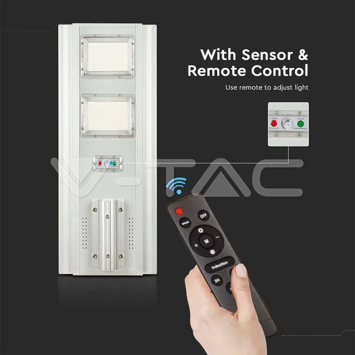 V-TAC VT-6755 33W LED Улична Лампа Соларна 4000К
