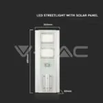 V-TAC VT-6755 33W LED Улична Лампа Соларна 4000К
