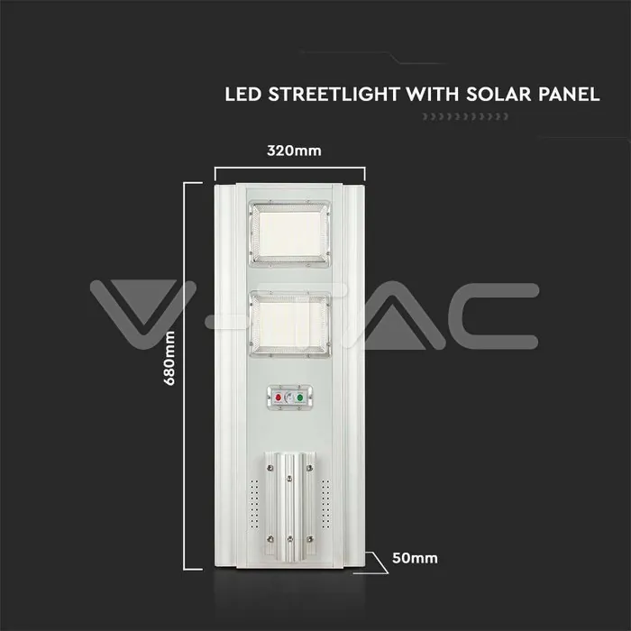 V-TAC VT-6755 33W LED Улична Лампа Соларна 4000К
