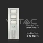 V-TAC VT-6758 40W Улична Лампа Соларна 6400К
