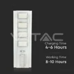 V-TAC VT-6760 50W Улична Лампа Соларна 6400К