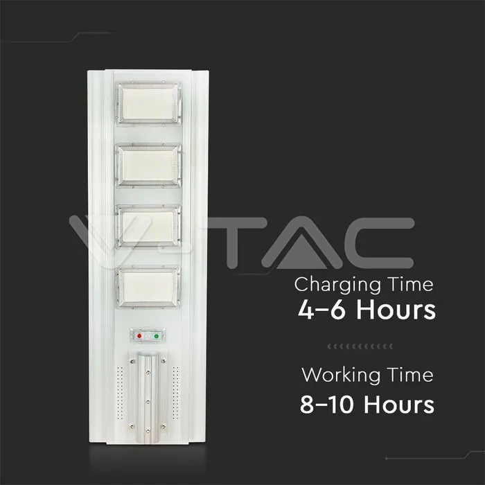 V-TAC VT-6760 50W Улична Лампа Соларна 6400К