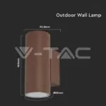 V-TAC VT-6819 GU10 Корпус Кръг Ръжда