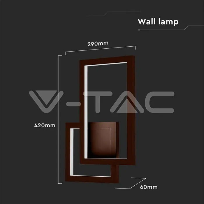V-TAC VT-6841 20W Стенна Лампа Бежово 4000K IP54