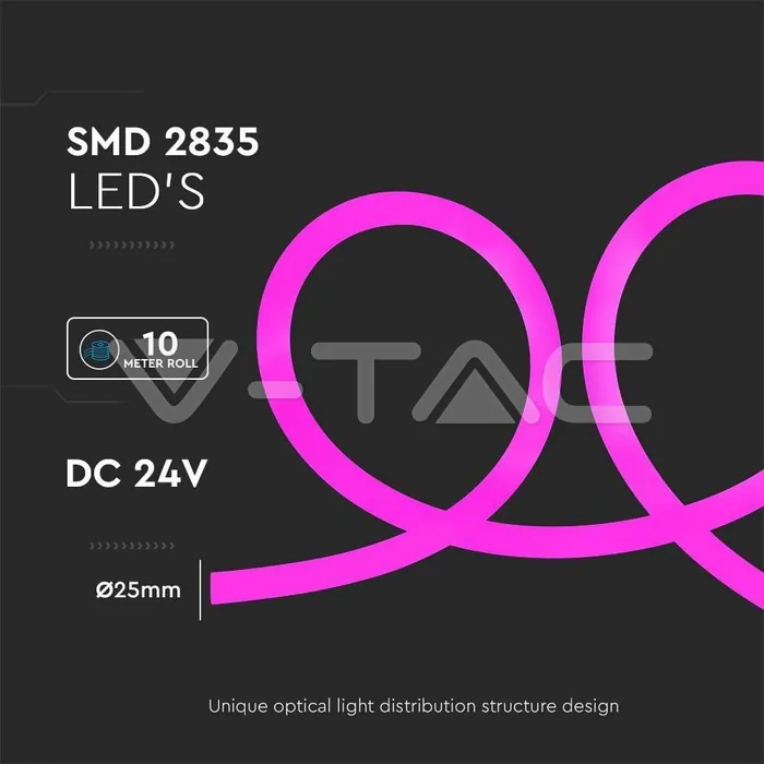 V-TAC VT-6874 12W Neon Flex Розов