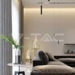 V-TAC VT-6889 8W LED Магнитен Релсов SMART Пендел 3 в 1