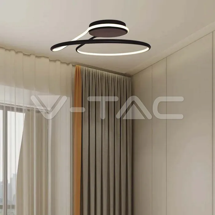 V-TAC VT-6923 LED Осветител 54W Димиращ Черен 4000K Кръг