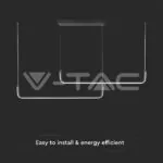 V-TAC VT-6941 LED Осветител 24W 4000K Черен Кръг