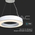 V-TAC VT-6958 LED Осветител 50W Висящ Димиращ 4000K Бял