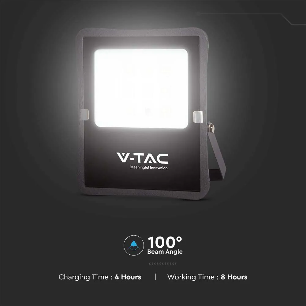 V-TAC VT-6964 6W LED Соларен Прожектор 6400К