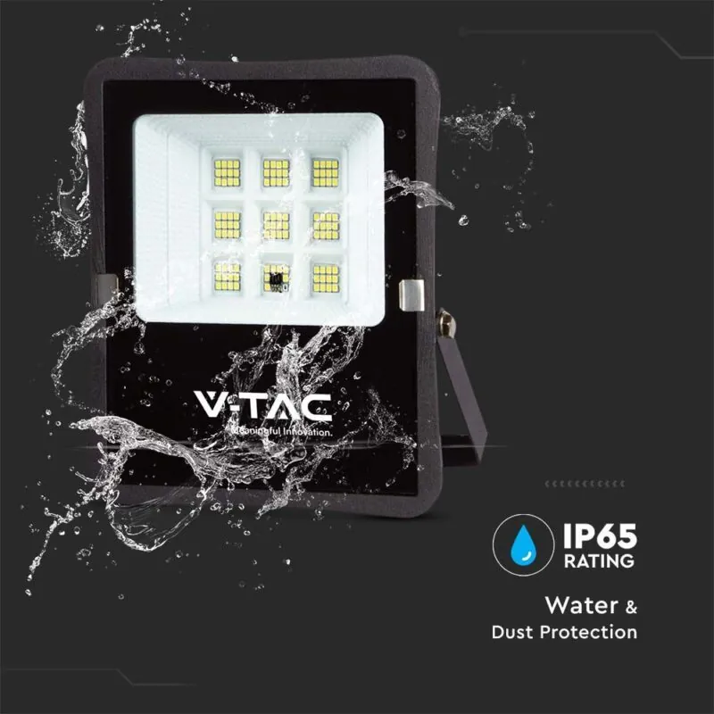 V-TAC VT-6964 6W LED Соларен Прожектор 6400К