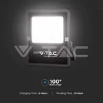 V-TAC VT-6967 12W LED Соларен Прожектор 4000К