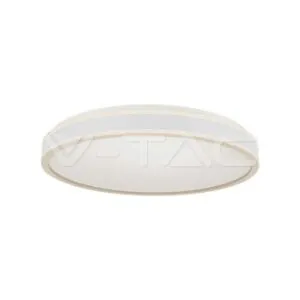 V-TAC VT-6987 LED Осветител 18W Кръг за Таван Бяла Рамка 4000K Димиращ