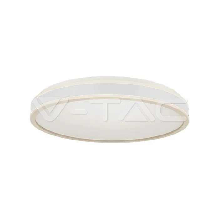 V-TAC VT-6987 LED Осветител 18W Кръг за Таван Бяла Рамка 4000K Димиращ