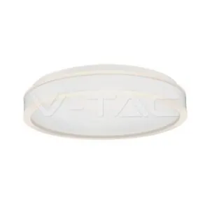 V-TAC VT-6989 LED Осветител 24W Кръг за Таван Бяла Рамка 4000K