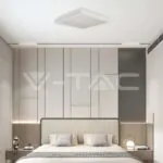 V-TAC VT-6991 LED Осветител 18W Квадрат за Таван Бяла Рамка 4000K Димиращ