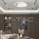 V-TAC VT-6995 LED Осветител 24W Плафон 4000К Бял Двоен Кръг