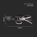 V-TAC VT-7004 LED Осветител 24W Абстрактни Кръгове 3000K