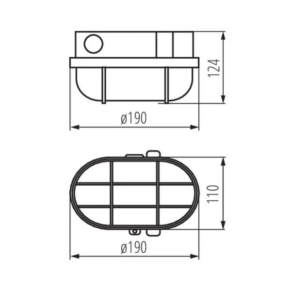 Kanlux 70524 Канално осветително тяло HERMI E27 220V IP54