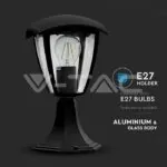 V-TAC VT-7057 Градиснки Стълб 30см E27 Черен IP44