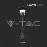V-TAC VT-7059 Градиснки Стълб 60см E27 Черен IP44