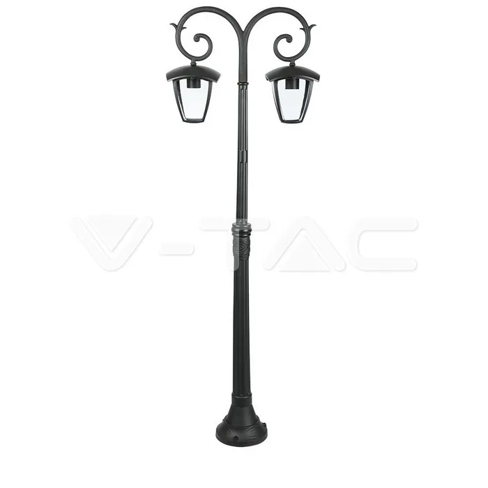 V-TAC VT-7061 Градиснки Лампа 2ХE27 1410мм Черен IP44