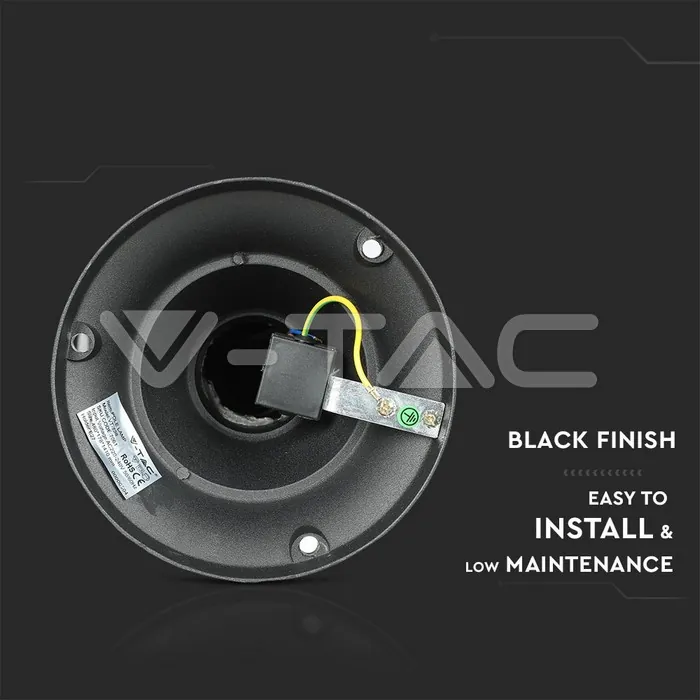 V-TAC VT-7061 Градиснки Лампа 2ХE27 1410мм Черен IP44