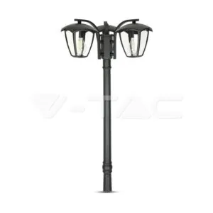V-TAC VT-7063 Градиснки Лампа 3ХE27 1990мм Черен IP44