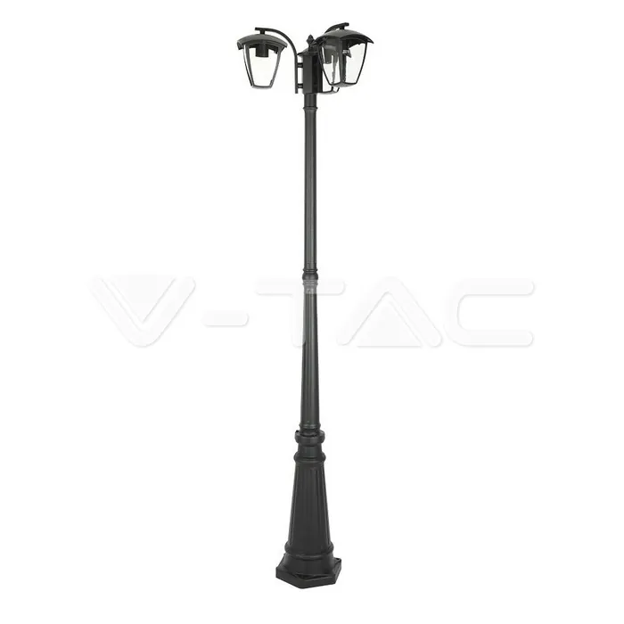 V-TAC VT-7063 Градиснки Лампа 3ХE27 1990мм Черен IP44