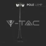 V-TAC VT-7063 Градиснки Лампа 3ХE27 1990мм Черен IP44