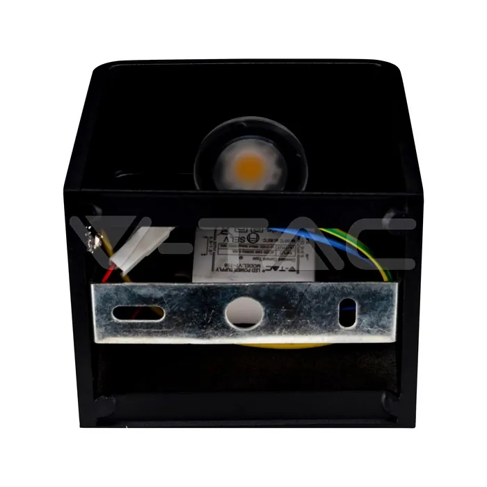 V-TAC VT-7094 6W Аплик Bridgelux Чип Черно Тяло Квадрат 4000K